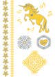 Miniatura de participación en el concurso Nro.17 para                                                     Design, illustrate or art work - Metallic temporary tattoo flash sheets Unicorns and love
                                                