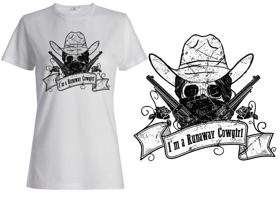 Penyertaan Peraduan #36 untuk                                                 Design a T-Shirt for Cowgirl Grunge design
                                            