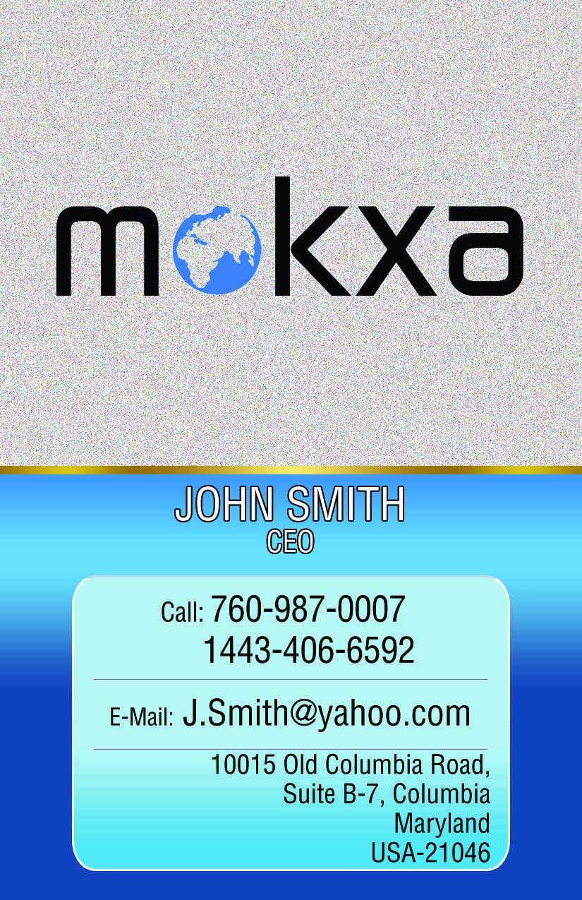 Konkurrenceindlæg #17 for                                                 Design some Business Cards for Mokxa Technologies LLC
                                            