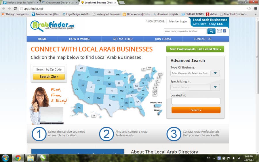 
                                                                                                                        Bài tham dự cuộc thi #                                            131
                                         cho                                             Design a Logo for Arab Finder a business directory site
                                        
