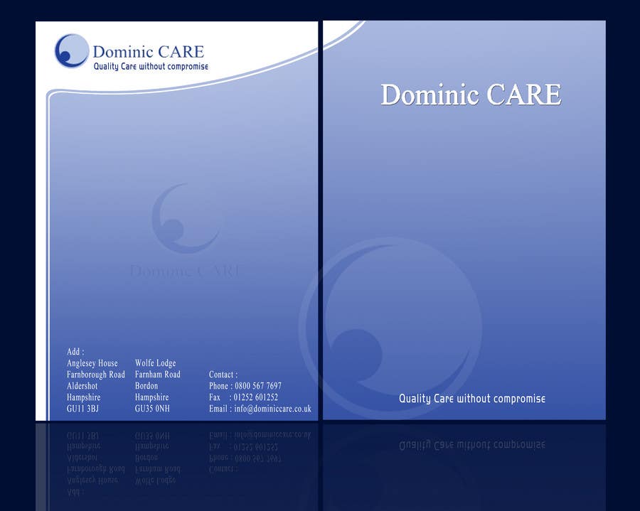Wettbewerbs Eintrag #6 für                                                 Stationery Design for Dominic Care Limited
                                            