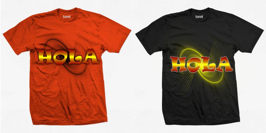 Proposition n°114 du concours                                                 Design a T-Shirt - Spanish Hello - Hola
                                            