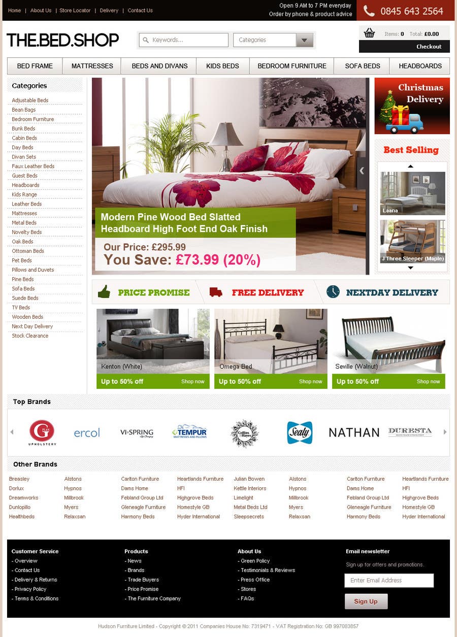 Participación en el concurso Nro.19 para                                                 Website Design for The Bed Shop (Online Furniture Retailer)
                                            
