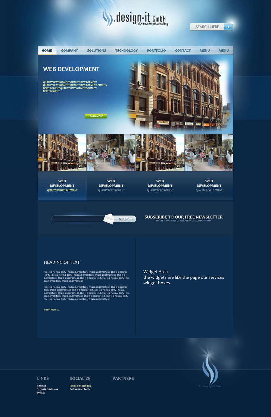 Contest Entry #3 for                                                 Website Design for .design-it GmbH - software.internet.consulting
                                            