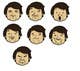 Miniatura da Inscrição nº 2 do Concurso para                                                     Illustrate 8 cartoon faces (of same character) with different facial expressions
                                                