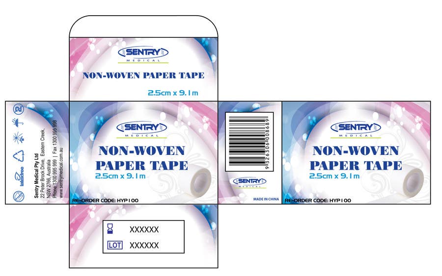 Proposition n°32 du concours                                                 2 x ARTWORK PACKAGING (INSTANT ICE PACK & NON-WOVEN PAPER TAPE)
                                            