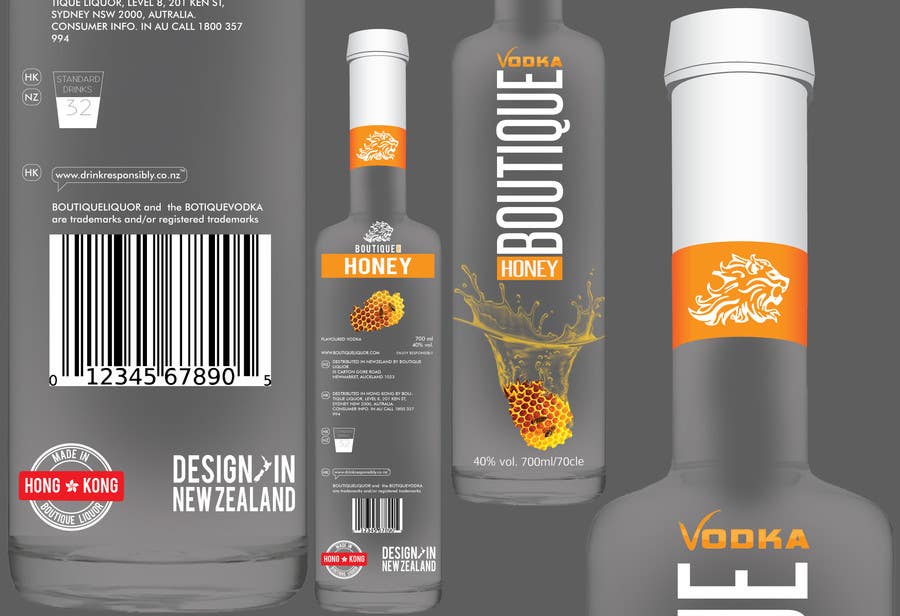 Konkurrenceindlæg #410 for                                                 Design a Logo for boutique vodak logo and bottle design
                                            