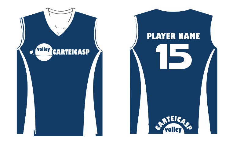 simple volleyball jersey design
