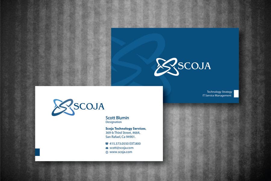 Konkurrenceindlæg #264 for                                                 Business Card Design for SCOJA Technology Partners
                                            