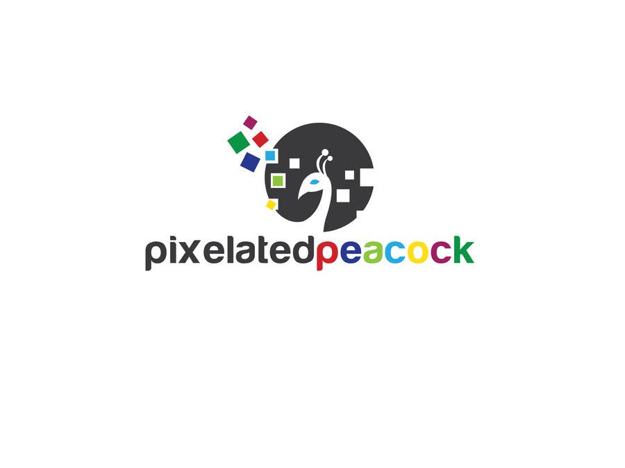 Kilpailutyö #35 kilpailussa                                                 Design a logo/logotype for pixelated peacock
                                            