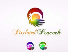 shrish02 tarafından Design a logo/logotype for pixelated peacock için no 80