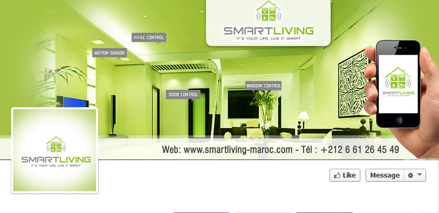 Bài tham dự cuộc thi #12 cho                                                 Design a banner for facebook/Website for home automation company
                                            