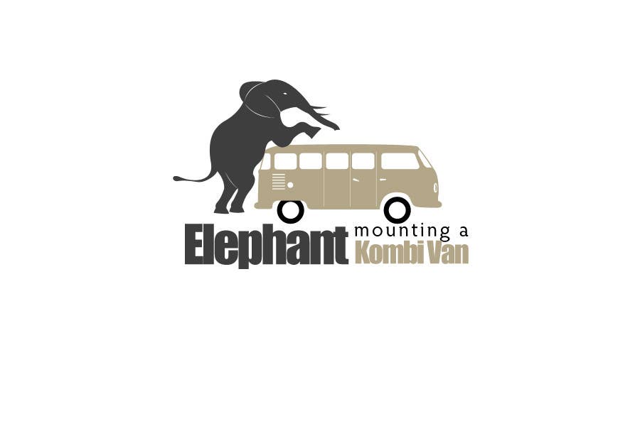 Proposition n°4 du concours                                                 Logo Design - Elephant mounting a Kombi van
                                            