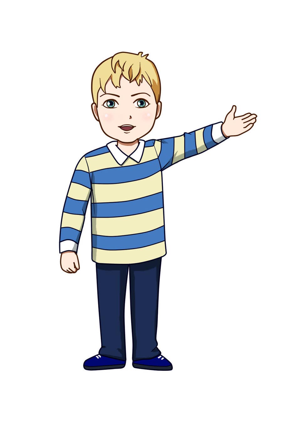 Kilpailutyö #48 kilpailussa                                                 Cartoon Boy Posed
                                            