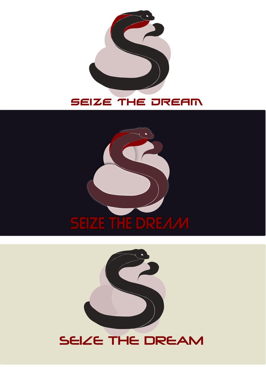 Kilpailutyö #23 kilpailussa                                                 Design a Logo that represents "Seize The Dream" with a snake and cloud
                                            