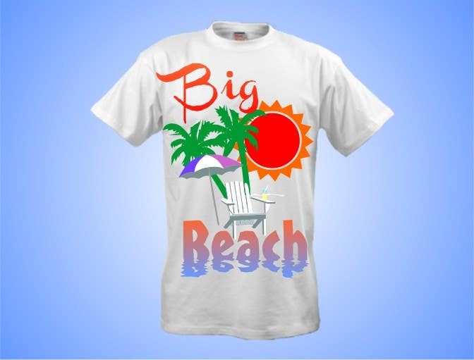 Kilpailutyö #68 kilpailussa                                                 Tshirt design for Big Beach
                                            