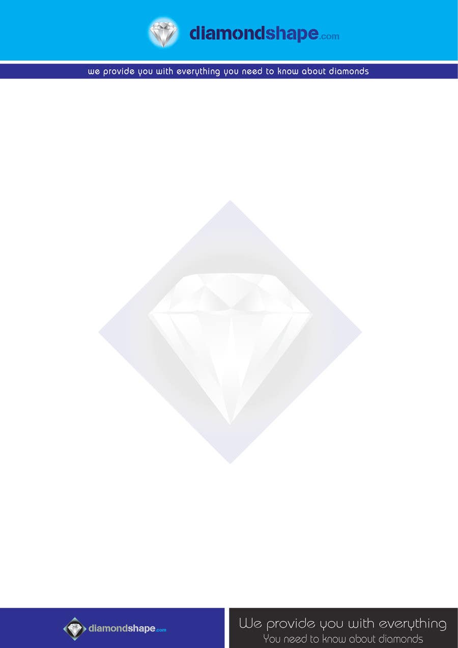 Penyertaan Peraduan #37 untuk                                                 DiamondShape.com Logo & Header
                                            