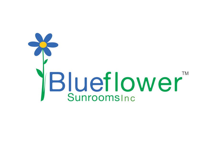 Contest Entry #436 for                                                 Logo Design for Blueflower TM Sunrooms Inc.  Windscreen/Sunrooms screen reduces 80% wind on deck
                                            