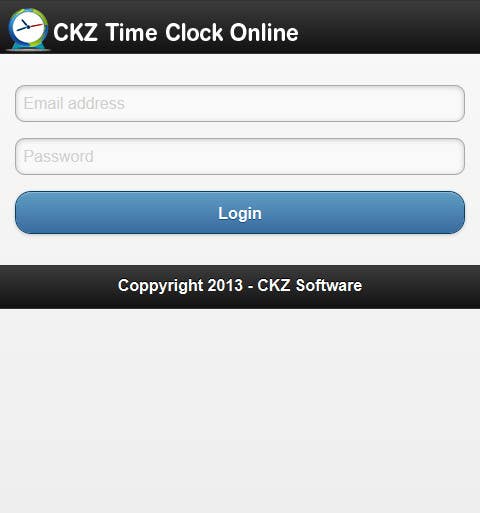 Contest Entry #11 for                                                 Create mobile version of CKZ Time Clock Online
                                            