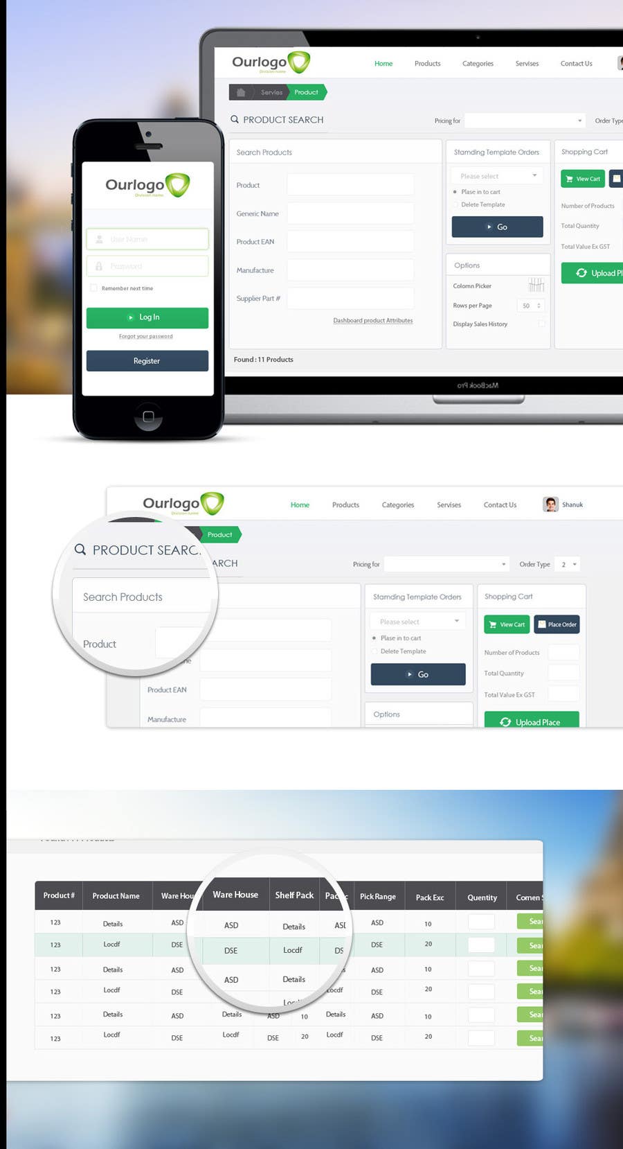 Proposition n°40 du concours                                                 Redesign User Interface for Line of Business Web Application
                                            