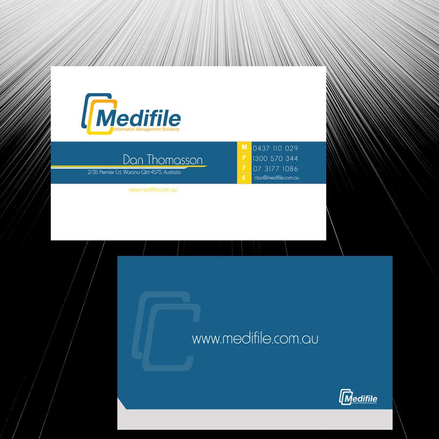 Penyertaan Peraduan #51 untuk                                                 Design some Business Cards for Medifile
                                            