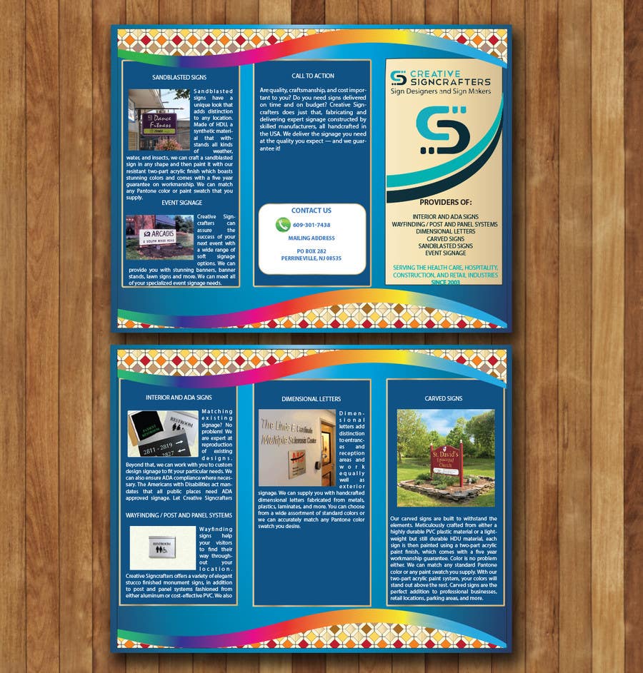 Contest Entry #18 for                                                 Design a Brochure for a Sign Company
                                            