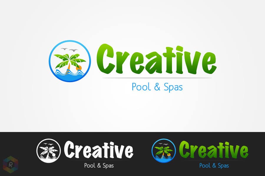 Penyertaan Peraduan #140 untuk                                                 Design a Modern Logo for Creative Pools and Spas
                                            