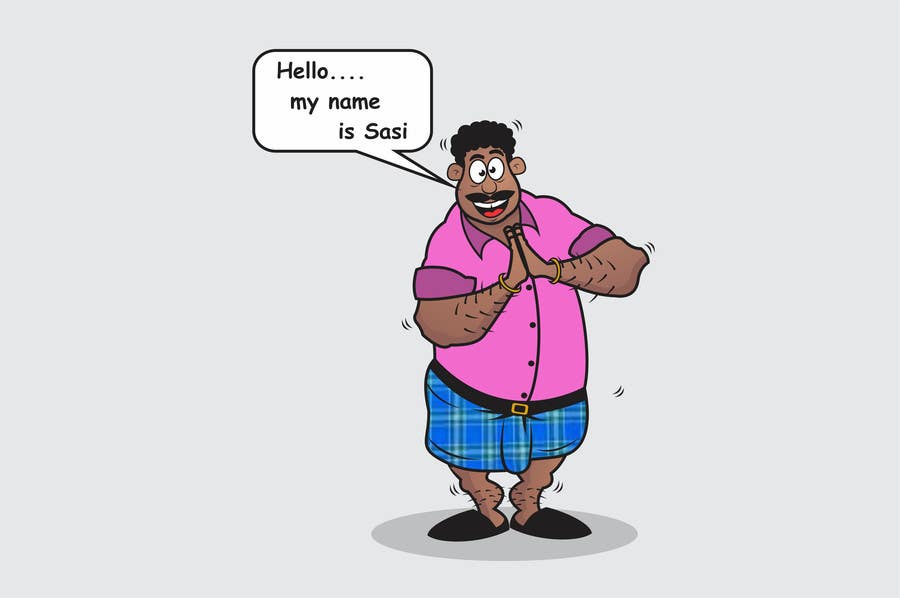 Entry #16 by ganjar23 for need an image of an Indian cartoon character from  Kerala | Freelancer