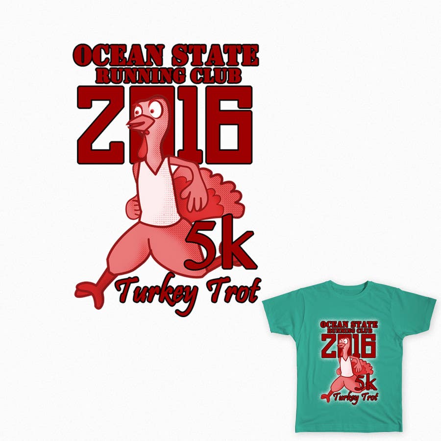 Natečajni vnos #6 za                                                 Ocean State Run Club Turkey Trot 5K  Logo
                                            