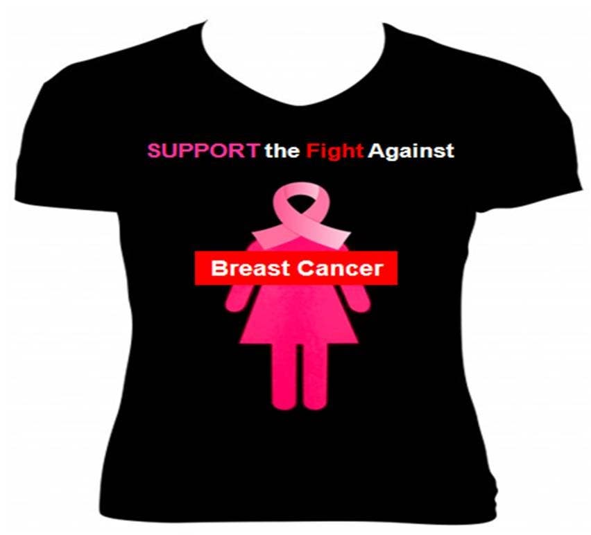 Participación en el concurso Nro.3 para                                                 Design a T-Shirt for Breast Cancer Month
                                            