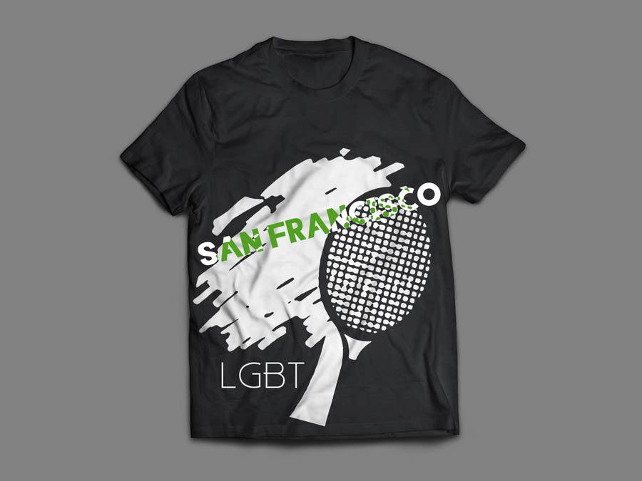ผลงานการประกวด #15 สำหรับ                                                 Design a shirt for our LGBT tennis team!
                                            
