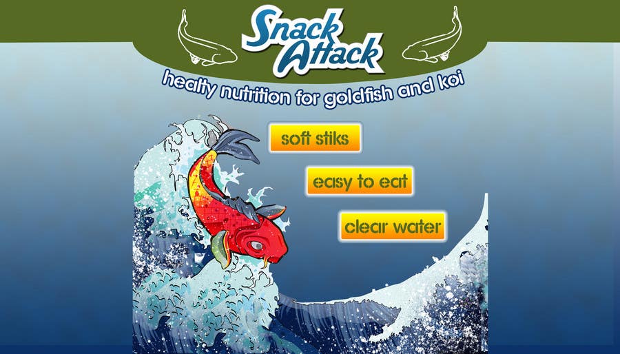 Entri Kontes #27 untuk                                                Label Design for Snack Attack - A new Fishfood label
                                            
