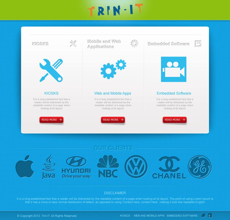 Wettbewerbs Eintrag #47 für                                                 Website Design for Trin-iT Software Solutions
                                            