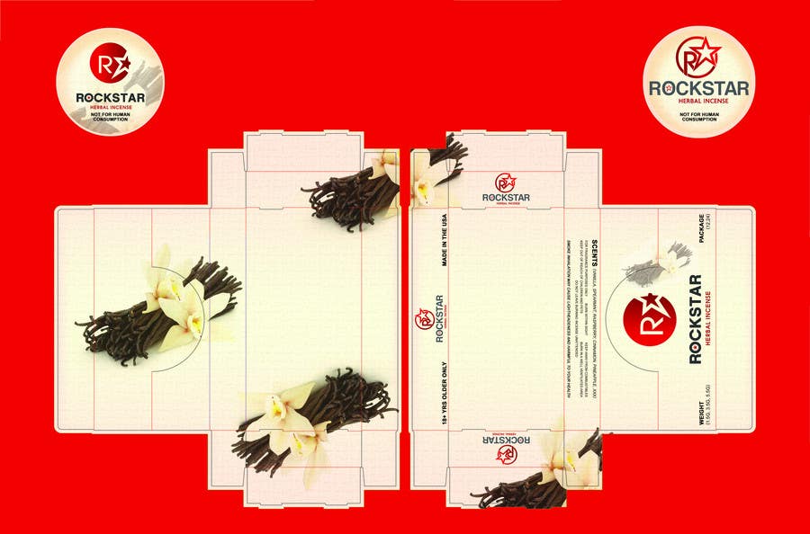 Proposition n°3 du concours                                                 Print & Packaging Design for Rockstar Herbal Incense
                                            
