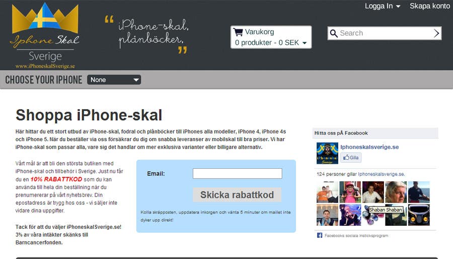 Kilpailutyö #39 kilpailussa                                                 New header for site selling iphone cases/covers
                                            
