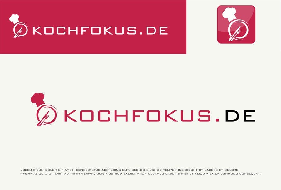 Penyertaan Peraduan #36 untuk                                                 Design a logo for the German cooking blog kochfokus.de
                                            