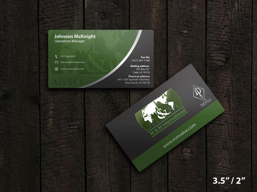 Contest Entry #115 for                                                 Business Card Design for M&M International
                                            