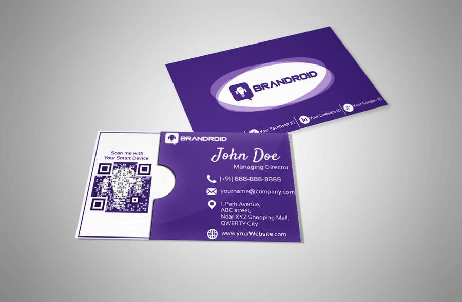 Bài tham dự cuộc thi #11 cho                                                 Design some Business Cards & Email Signatures for Brandroid
                                            