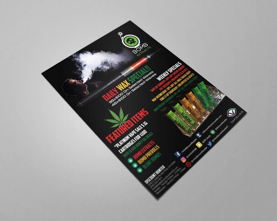 Kilpailutyö #79 kilpailussa                                                 Design a Cannabis Flyer
                                            
