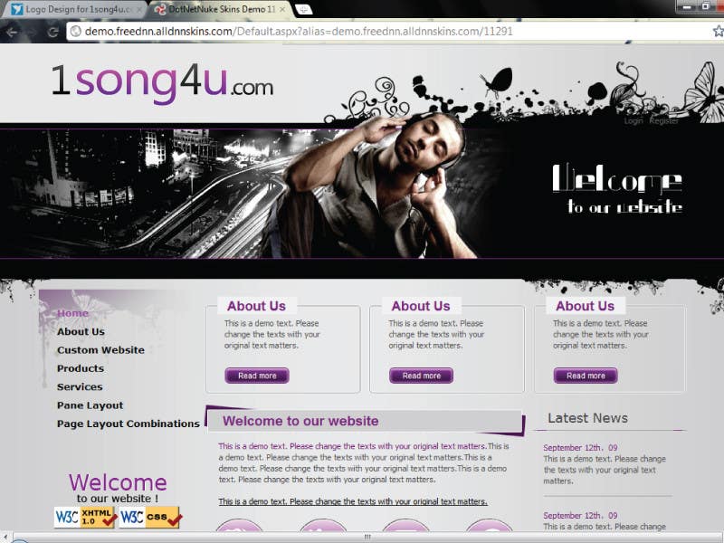 Intrarea #137 pentru concursul „                                                Logo Design for 1song4u.com
                                            ”