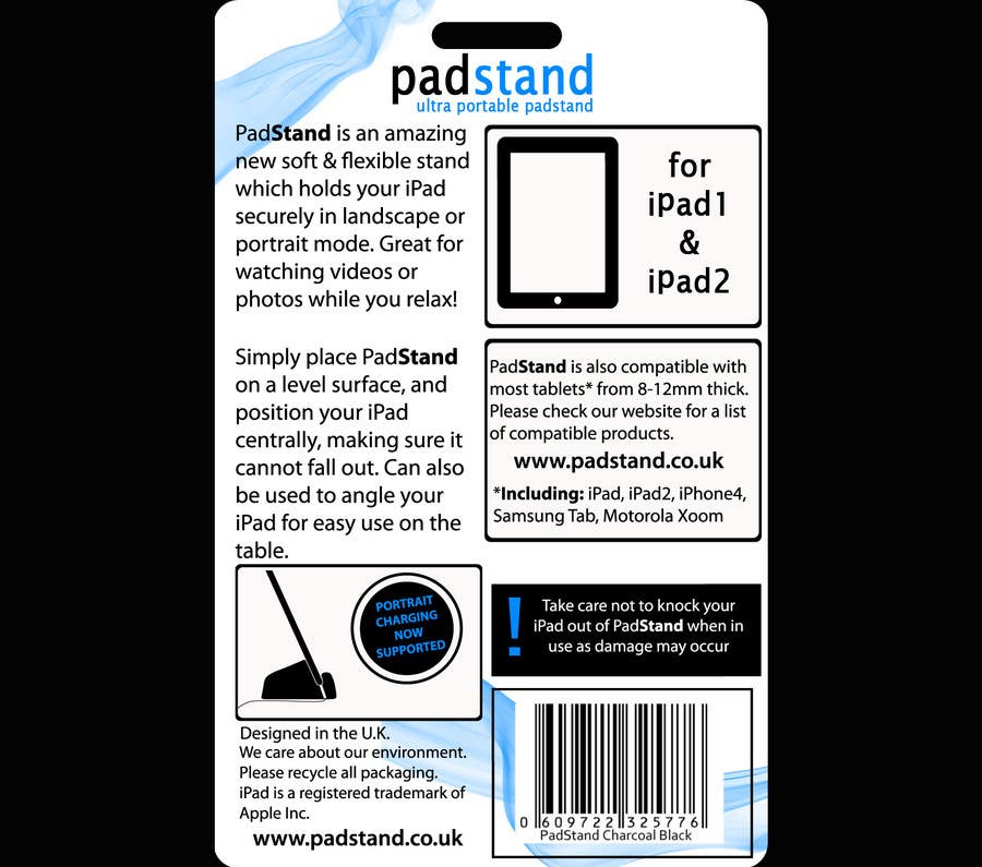 
                                                                                                                        Bài tham dự cuộc thi #                                            36
                                         cho                                             Print & Packaging Design for PadStand
                                        