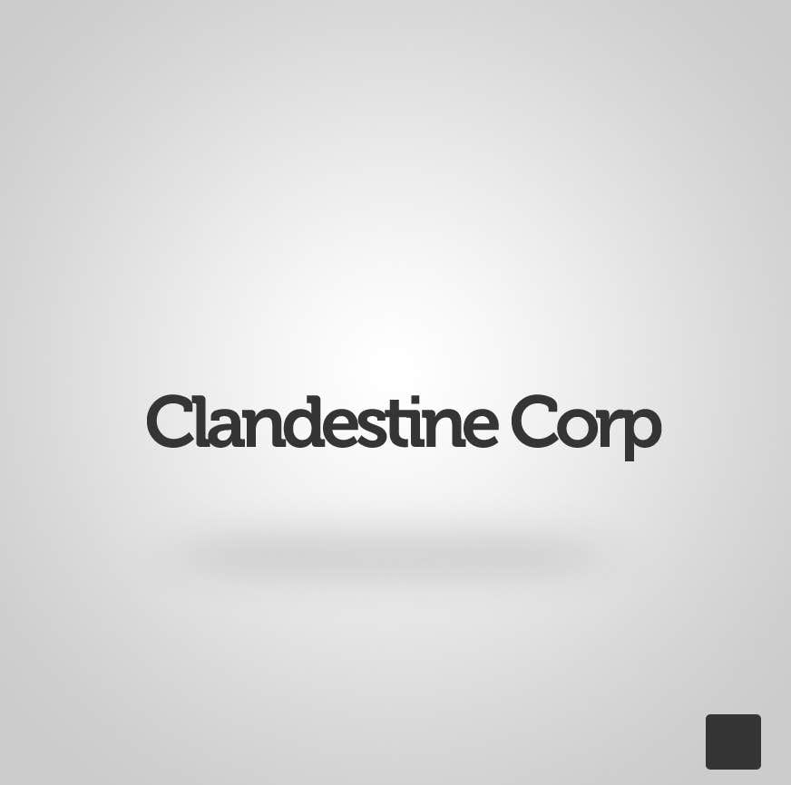 Inscrição nº 19 do Concurso para                                                 Design a Logo for Clandestine-corp.com
                                            