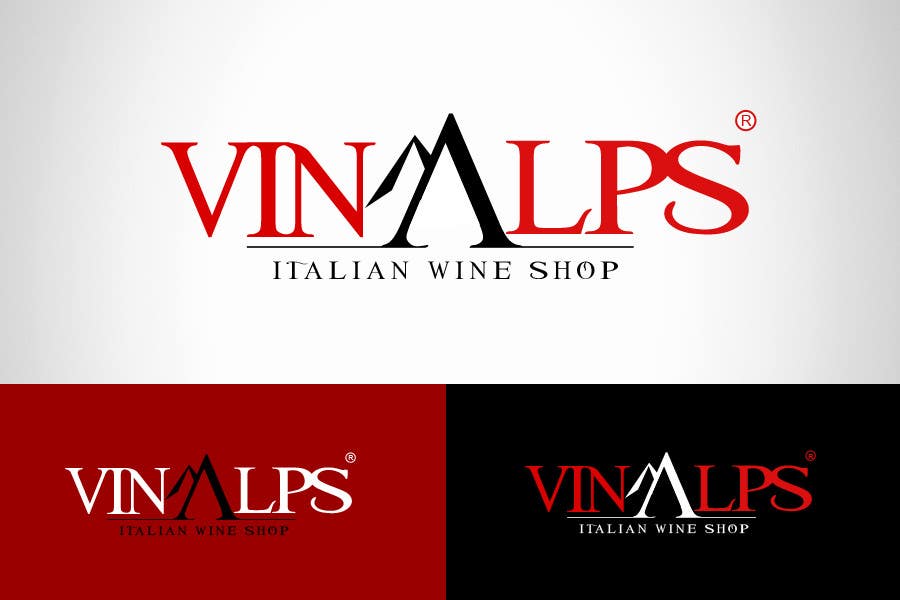Kilpailutyö #336 kilpailussa                                                 Logo Design for VinAlps
                                            