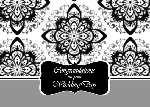 Contest Entry #8 for                                                 Design some Stationery for a Wedding Congratulations Card
                                            