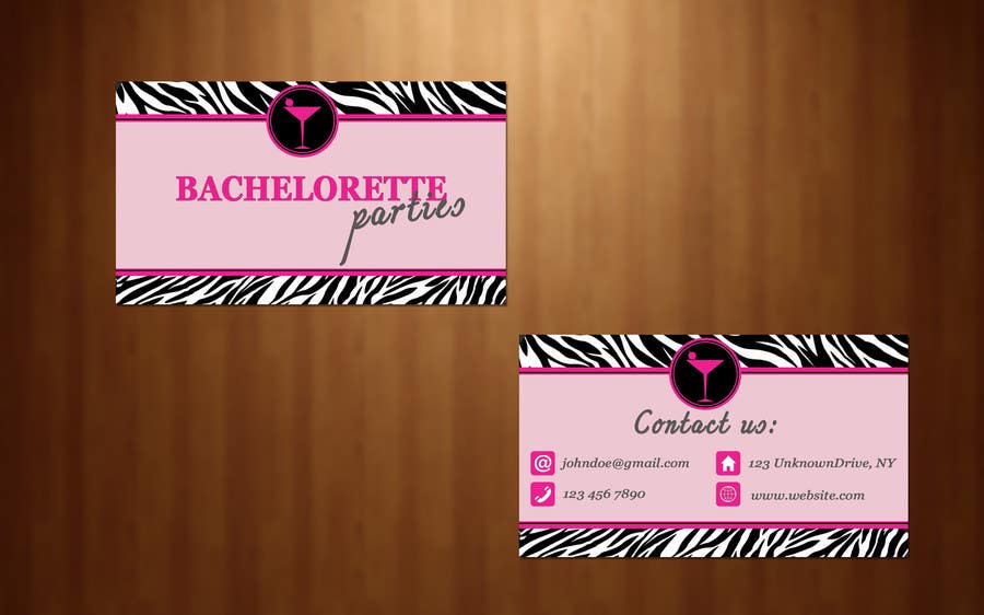 Participación en el concurso Nro.49 para                                                 Design some Business Cards for my business running bachelorette parties
                                            