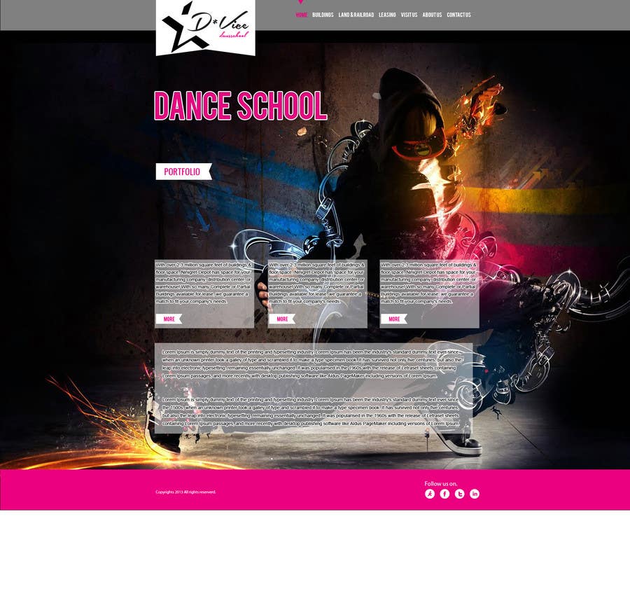 Kilpailutyö #6 kilpailussa                                                 Design website template based on style logo
                                            