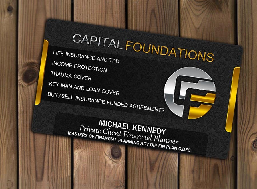 Penyertaan Peraduan #10 untuk                                                 Design Business Cards and a logo for Capital Foundations an insurance advice business
                                            