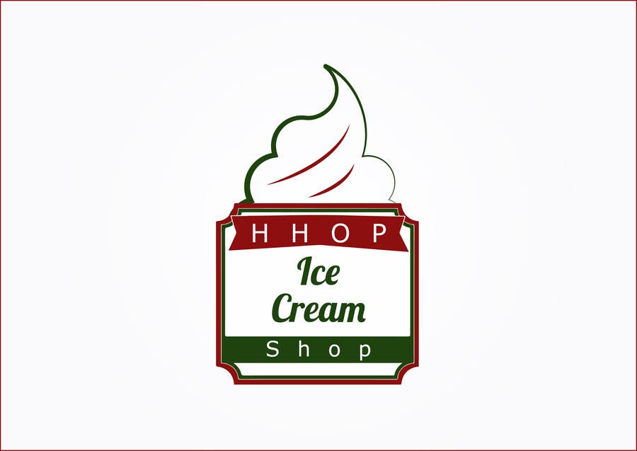 Mr hhop. Ice Cream shop Business Card.