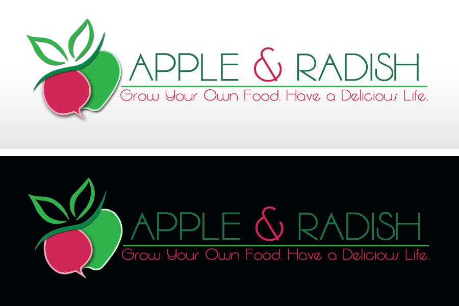 Penyertaan Peraduan #38 untuk                                                 Design a Logo for "Apple & Radish". Need urgently
                                            
