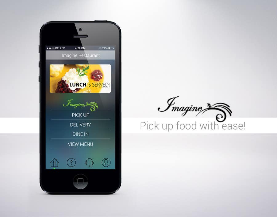 Bài tham dự cuộc thi #27 cho                                                 Design an App Mockup for Restaurant
                                            